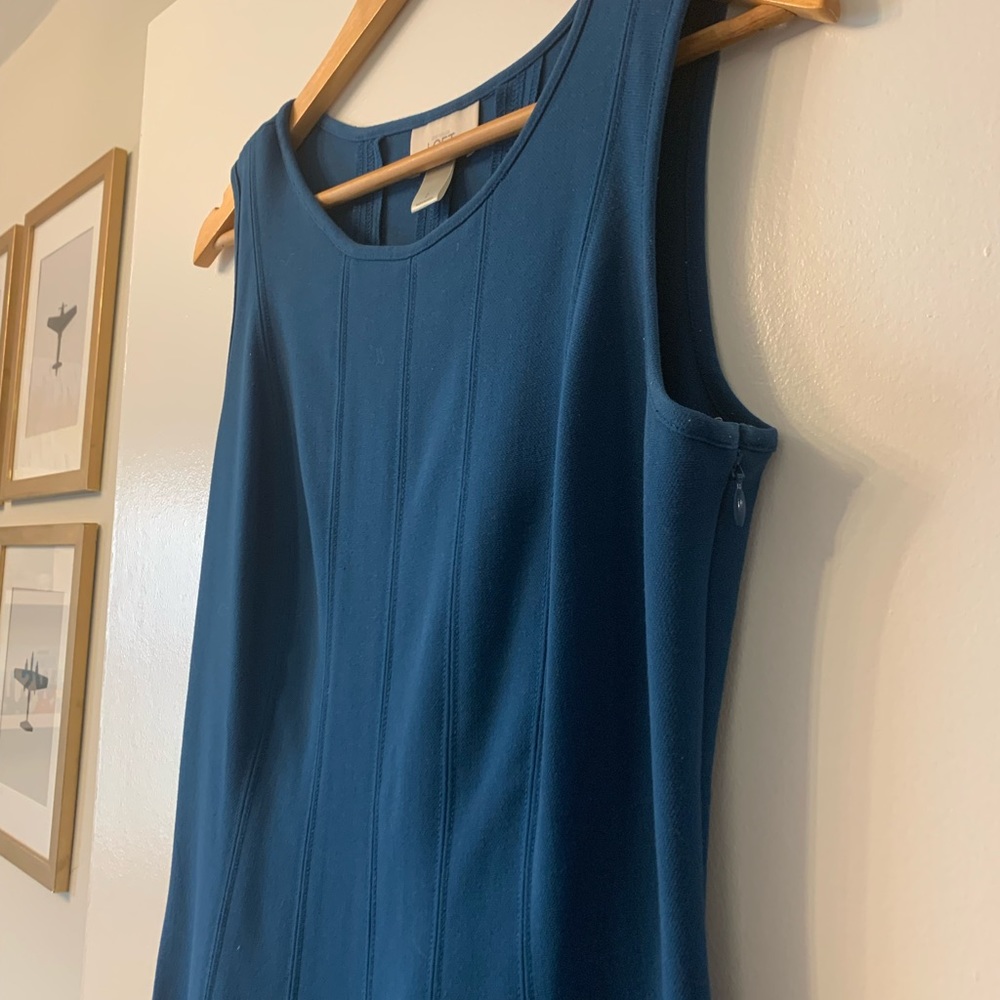 Loft Blue Shift Dress - Picture 3 of 5